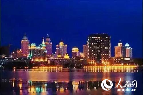 滿洲里夜景