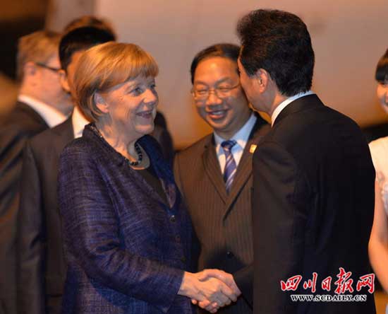 默克爾訪成都